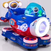 2021 new rocking car childrens home coin-operated cartoon baby electric commercial scanning code with music children