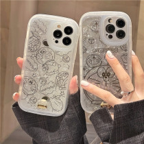 Cartoon Cute Air Bag Bite When Cat Applies iphone13promax Apple 12 Phone Shell 11 New Xs Female Xr Couple 7 8plus Soft Silicone Cover 13pro Defense