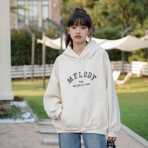 Fall winter 2021 new loose plus velvet padded hooded vests women's oversize lazy wind small coat