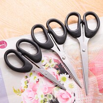 Stationery scissors office household kitchen sewing paper cutter large medium and small cut thread head students use handmade art scissors