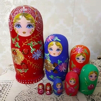 Russian jacket Toys toy Five layers of nets Red boy Five floors 5 layers of baking lacquer diy Chinese Wind import Gift Linden