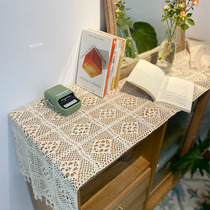 Tablecloth Nordic lace TV cabinet lid cloth rectangular tea table cover towel shoe cabinet bucket cabinet table flag retro fabric strip