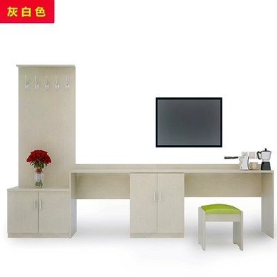 Hotel hotel room standard room combination full set of high and low table cabinet computer TV cabinet writing desk with hanging board furniture