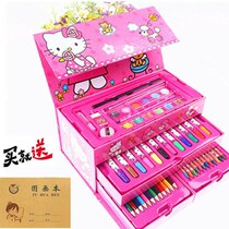 (Send picture) watercolor pen set color pen children kindergarten baby color pen painting multifunctional gift box