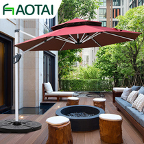 Outdoor parasol Balcony Courtyard Garden Large square outdoor stall Roman umbrella Outdoor open-air sun umbrella