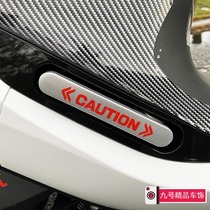 Xiaomi ninebot No 9 electric car sticker e100200p80c Rear foot warning sticker Decoration modification accessories