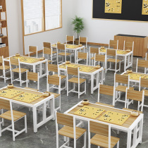 Go chess counseling class table training table chess painting table students Art multi-purpose desks and chairs