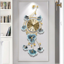  New Chinese style household living room fashion creative wall clock Light luxury art atmospheric clock restaurant clock wall hanging watch