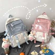 College style school bag female Korean version Harajuku high school junior high school student shoulder bag 2021 new casual Japanese backpack