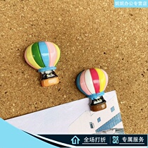 2 hot air balloon color parachute Cork message Photo Wall pushpin button classroom layout decoration