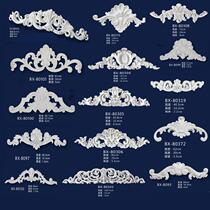 French PU corner flower European-style carved background wall decorative decal ceiling shape combination decorative corner flower