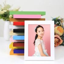 Solid wood wall hanging photo frame table 5 inches 7 8 10 12 16 18 inches A4 creative photo wall childrens picture frame mounting