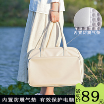 Large capacity single shoulder computer bag 14 inch female good looking portable laptop bag Apple MacBookPro Lenovo Xiaoxin air13 ASUS 15 6 glory ins wind 16 inch simple