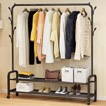  Simple wardrobe Bedroom iron frame combination installation space-saving dormitory folding storage hanging wardrobe storage commoner cabinet