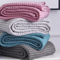 Waffg Pure Cotton Gauze Towel Blanket Single Summer Thin style All cotton towels Quilt Adults Cover Blanket Sofa