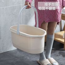 Mop squeezing water thickened wide mouth bucket rectangular mop bucket plastic bucket glue cotton mop cleaning bucket portable