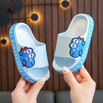 Children Slippers Summer New Boy Cartoon Bathroom Non-slip Soft Bottom Middle Children Indoor Kid Cool Slippers