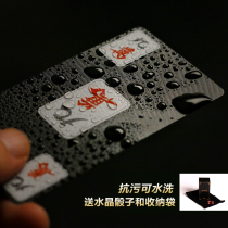 Card Mahjong 108 Chess Card Room Mini Frosted pvc Entertainment Special Mahjong Pavilion Wear-resistant Small Paper Mahjong