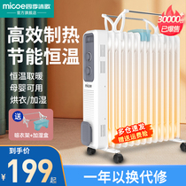 Four Seasons Body Wash home electric heater Electric Heating Oil Tine Standing Electric Heating Energy Saving Power Saving Power Silent Oil Din Heating Theorizer