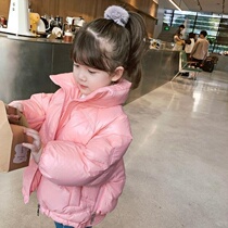 Girls 2020 new girls winter down cotton-padded jacket short children padded cotton-padded jacket coat baby foreign style winter clothing
