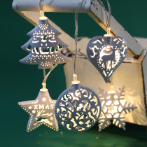 Beautiful Christmas tree string lights Elk string lights Living room photo studio Shopping mall window Christmas decoration pendant shooting props