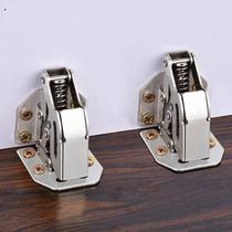 Frog Hinge Closet Kitchen Wardrobe Door Hop Leaf Hardware Free Punch Damping Hydraulic Buffer Bridge Type Spring Ming Fitting Hinge