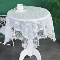 Tianan Round Table Cloth Gabb in Wind Translucent Girl Lace Dressed Table Tea Bed Cabinet Cover