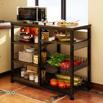 Floor-to-ceiling multi-layer shelf microwave oven vegetable storage bowl shelf kitchen triangle locker corner shelf