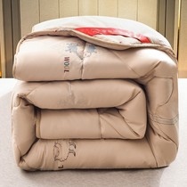 Wool quilt winter thickened warm cotton quilt single double autumn winter quilt Core Four Seasons universal quilt dormitory