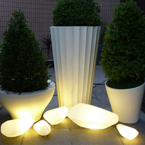 Straw Terrace Light Outdoor Waterproof Villa Courtyard Garden Decorative light Luminous Irregular Stone Meadow View Light
