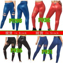 ZW new spot yoga fitness casual tight elastic pants in the figure cut hole P931 936 1198