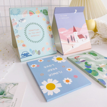  Desktop makeup mirror Womens portable small mirror Desktop can stand large folding portable dressing mirror Simple student accommodation