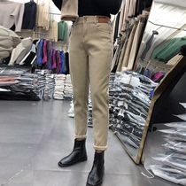 Khaki jeans women 2021 autumn and winter New plus velvet padded high waist loose casual Harlan straight pipe pants