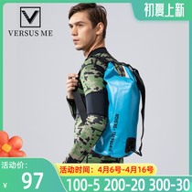 VERSIUSME Outdoor Large Capacity Traceability Creek Waterproof Bag Double Shoulder Backpack Containing Rafting Bag Swimming Diving Handbag