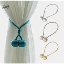 Curtain strap A pair of magnetic buckles Tie strap Rope Tie strap Tie rope Magnet Curtain buckle hook Decorative accessories