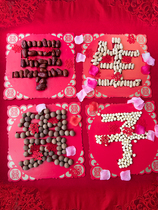 Wedding supplies early birth noble son wedding press bed ornaments wedding room bedside decoration creative bed Template