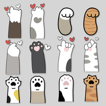 Cartoon cute cat claw than heart stickers luggage suitcase laptop phone case ipad sticker waterproof