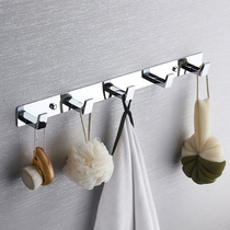 Punch-free hanging clothes hook bathroom toilet wall hanging clothes hook in door rear Xuanguan hook thickened cloakhood hook