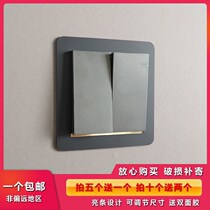 Switch protective sheath anti-dirty acrylic modern minimalist single double socket panel with 86 switch rims Decorative Wall Stickup