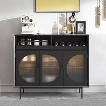 Nordic luxury solid wood light luxury sideboard modern minimalist wine cabinet integrated wall cabinet locker
