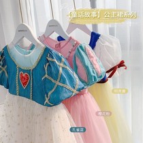  Snow White skirt girl dress summer dress 2021 new childrens summer skirt little girls skirt is beautiful