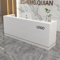 Company front desk Reception desk Simple modern beauty salon Clothing store Milk tea shop cashier bar table Shop counter