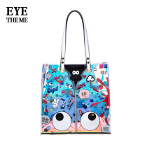 Womens bag 2021 new symphony laser transparent womens shoulder bag fashion large capacity Zi mother hand tote bag