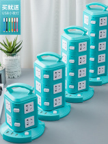 Bull multi-hole socket multi-function plug-in vertical plug-in row multi-plug Post plug-in cable board long-line drag board