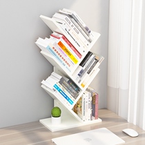 Simple Tree Desktop Bookshelf Collation of childrens desks on storage racks Office Students Small creative bookcases