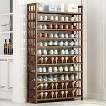 Nanzhu shoes shelf simple entrance home dormitory storage economy simple modern corridor bamboo wooden shoe cabinet