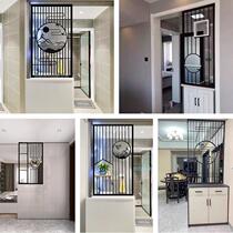 Iron washing table screen Nordic stainless steel new Chinese inbound seal grille drying area toilet partition