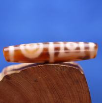 To pure red meat double heaven and earth eyes eyes Tianzhu agate chalcedony pulp oil weathering natural necklace