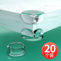 Childrens anti-collision angle glass silicone gel clay-free corner transparent corner corner protective corner protective cover anti-bump head artifact