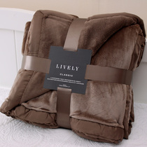 Summer single blanket Flannel blanket Double-layer thickened coral velvet blanket Office nap blanket Bed sheet Bed making